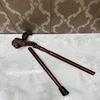 Handmade Lion Head Wooden Walking Stick: Royal Design Cane