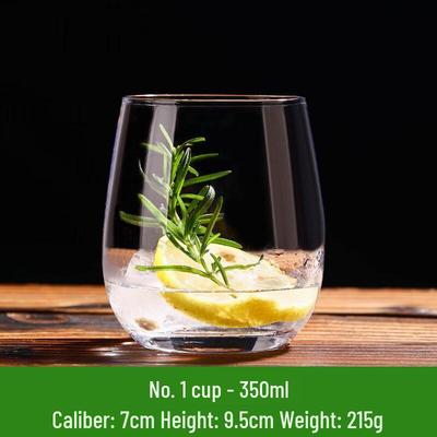 ZISIZ Nordic Style Transparent Glass Drinking Cup