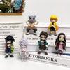 Latest Anime Demon Slayer Figure Blind Box 8cm Kamado Tanjirou Kamado Nezuko Mini Cute Edition Pvc Doll Toy Desktop Ornament Gift