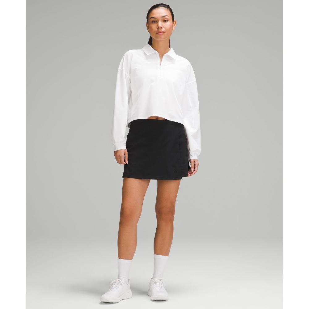 Lululemon Wrap Front Mid Rise Golf Skirt Black