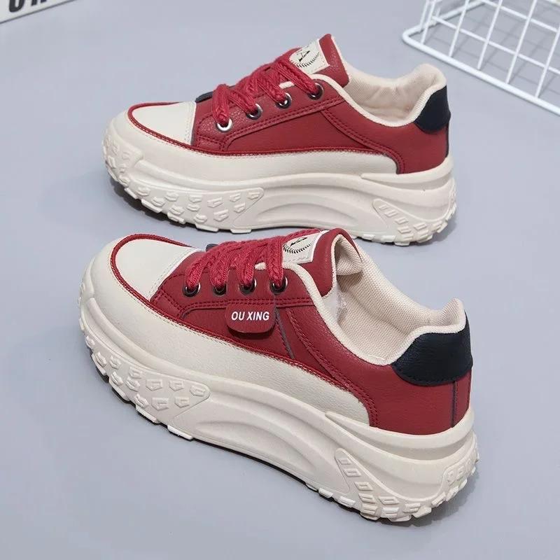 Retro Frauen Schuhe Frühling Plattform Schuhe Casual Turnschuhe Vielseitige Mode Designer Schuhe Hohe Qualität Frauen Turnschuhe