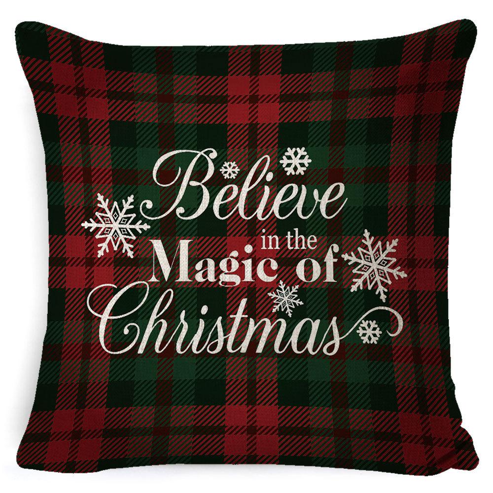 Nový vánoční povlak na polštář kostkovaný polštář domov pohovka polštář povlak na polštář dárek postel polštář