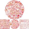 50 Cartoon Pink Snack Doodle Stickers Personalize Your Guitar Notebook And Suitcase With Waterproof Diy Decor