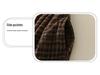 Wool Blend Elastic Waist Plaid Midi Skirt - Retro A-line for Autumn/Winter 2025