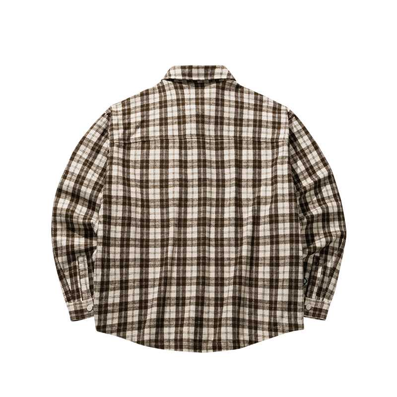Anta Plaid Collar Long Sleeve Shirt Men shirts 152618102-3