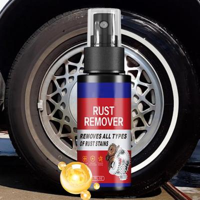 Car Rust Removal Spray Metal Car Detailing Spray Rust Dissolver Iron Stain Cleaner Auto Polishing Care for Equipment Tools