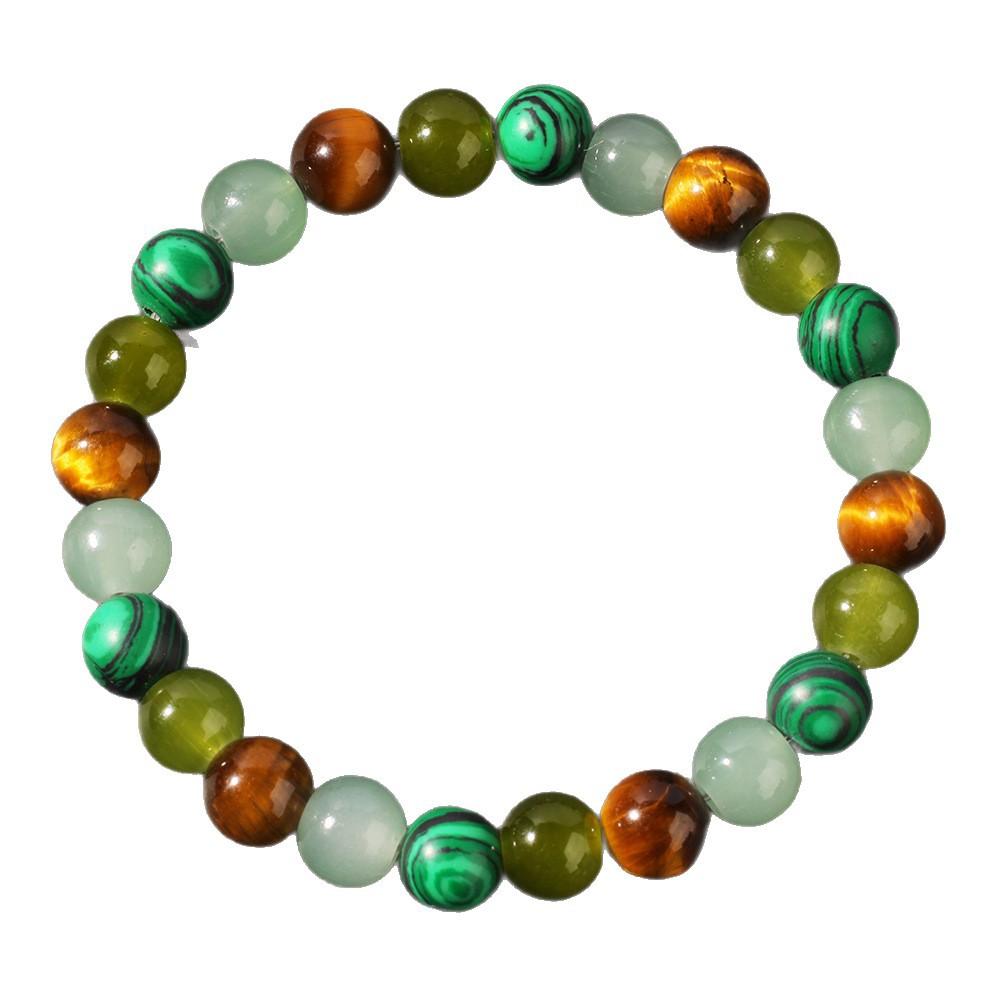 New jewelry bracelet malachite European and American popular bracelet crystal natural tiger's eye bracelet beaded
