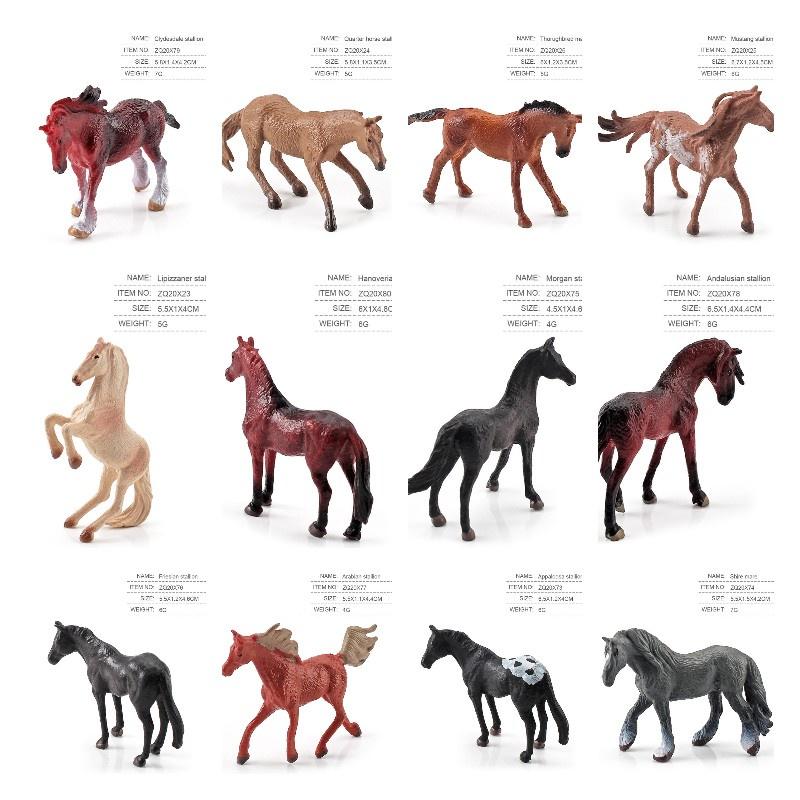 Realistic World Horse Model Set Static Miniatures Of Keat Marshal Morgan And Freis