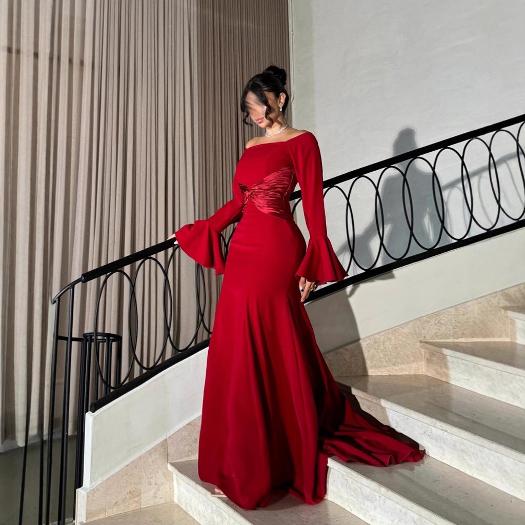 Spring Women's Sexy Patchwork Pleated Big Swing Evening Dress for European & American Occasions Crossborder Formal Party Gown