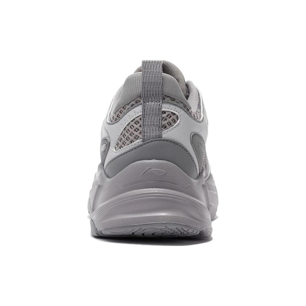 Li Ning Rebound Trend Shock Absorbing Breathable Low Top Running Shoes Men sneaker Gray ARLS013-6