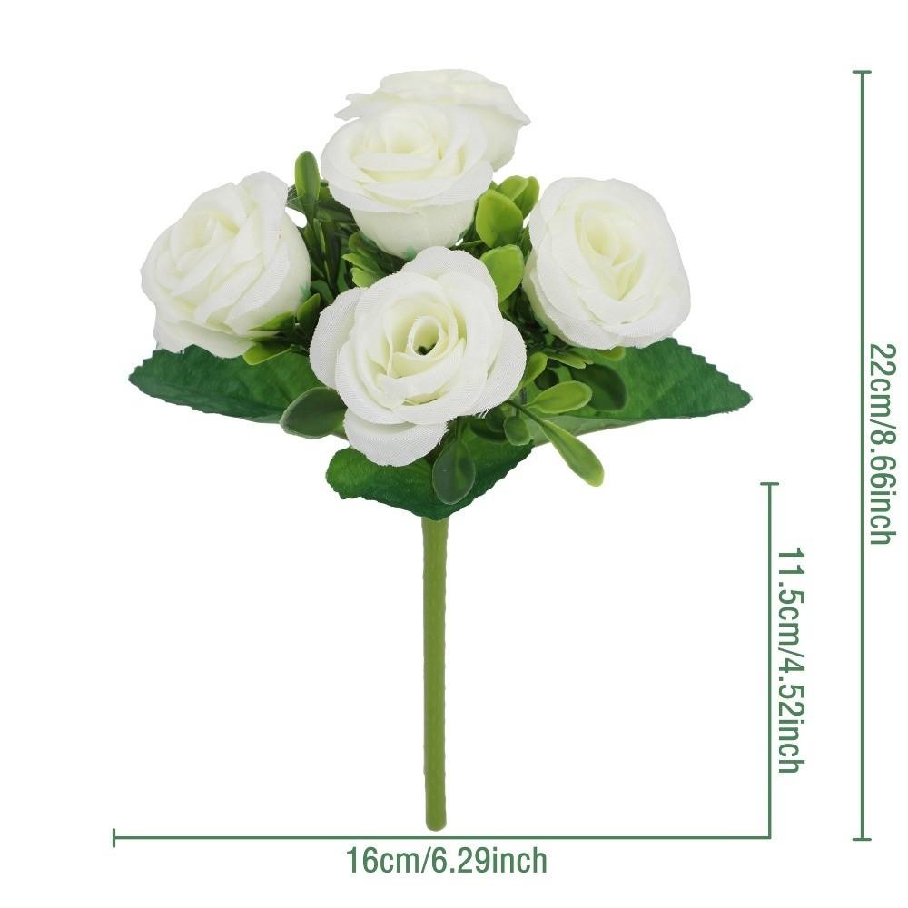 

Silk Cloth Artificial Pansy Flowers DIY Floral Simulation Flowers Valentine s Day Gift 02-White