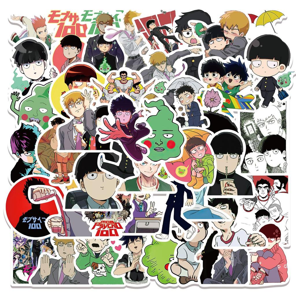 52 New Anime 100% Graffiti Stickers Computer Water Cup Suitcase Guitar Notebook DIY Stickers