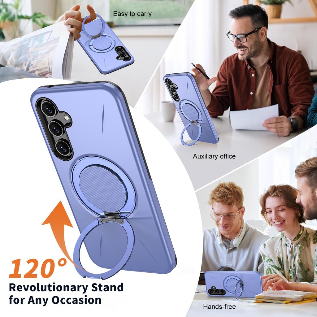 Etui z magnetycznym uchwytem 360° dla Samsunga Galaxy A56 A36 A26 A16 A06 A17 A07 A55 A35 A25 A05 S Dla Magsafe Pancerne Wstrząsoodporne Etui