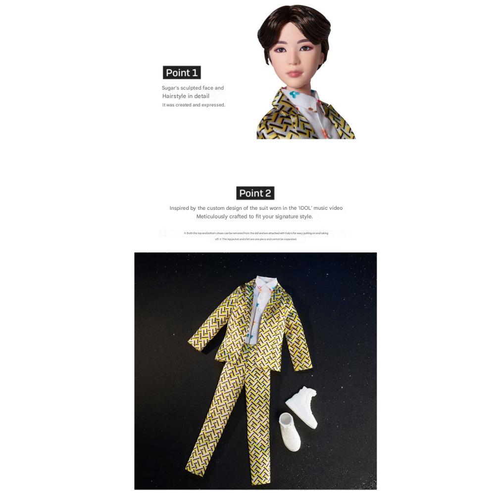 Oficjalna Lalka Mody BTS Zestaw 7 Sztuk Mattel Gadżety BTS Lalka Przegubowa Idol Produkt do Pakowania Prezentów