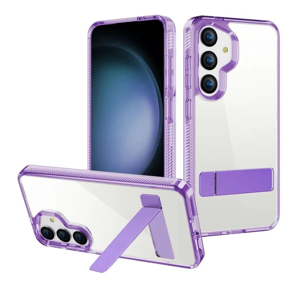 Transparente Unsichtbare Halterung Handyhülle für Samsung Galaxy S25 S24 Ultra S25 S24 S23 Plus S25 + Halter Schutzhülle Klar