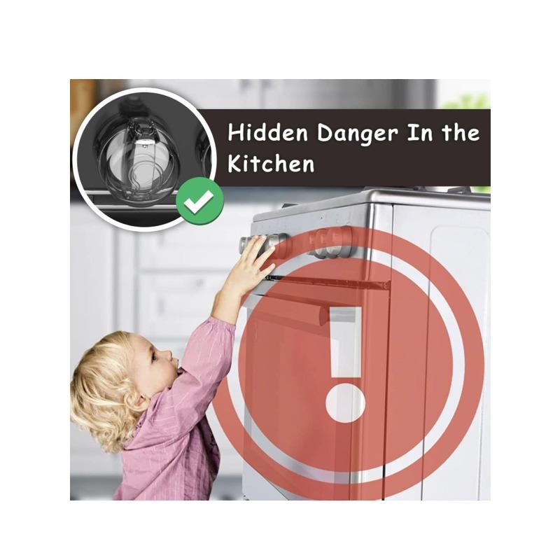 Sichtbare Hitzebeständige Kindersichere Herdknopf-Abdeckungen