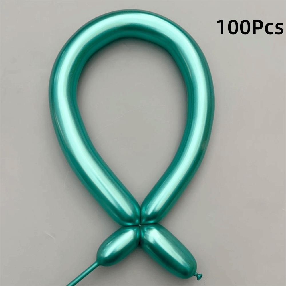 100Pcs Metallic Latex Balloons Glossy Metal Inflatable Balloon Decorations Party Decoration