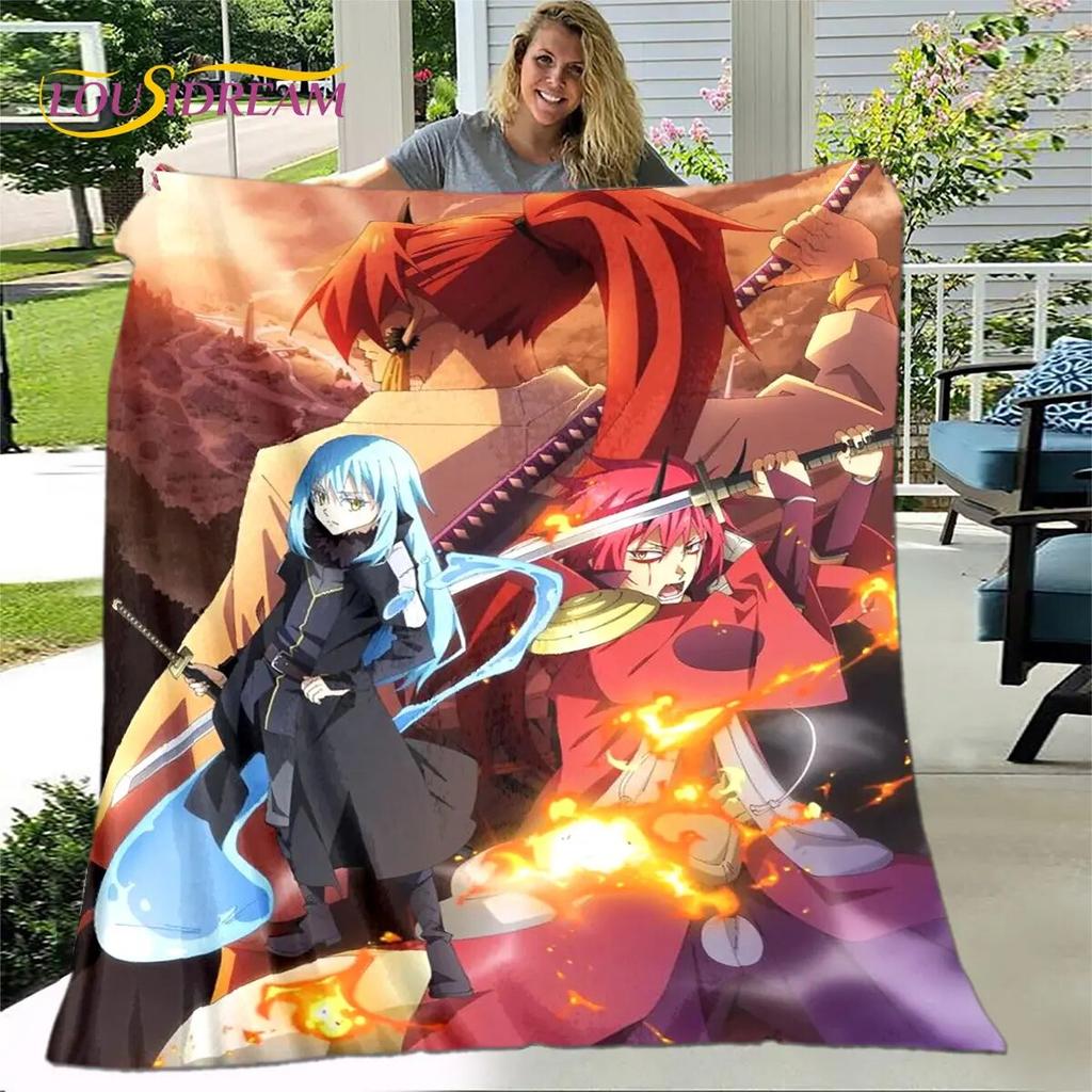 I Got Reincarnated As A Slime Anime Soft Plush Blanket,Flannel Blanket Throw Blanket for Living Room Bedroom Sofa Picnic Cover