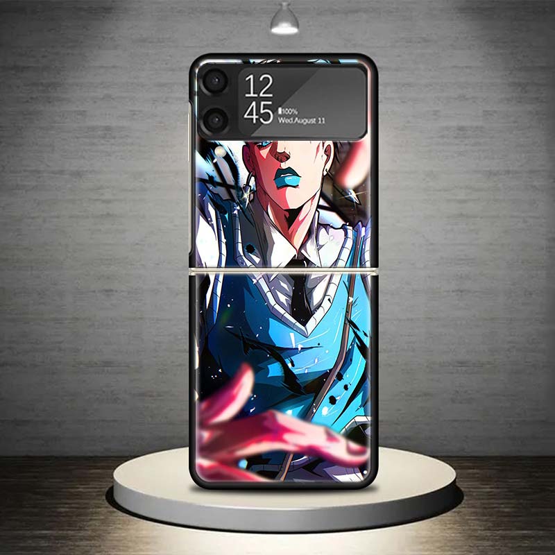 JoJo Adventure Rohan Kishibe Phone Case For Samsung Galaxy Z Flip 7 6 5 4 3 5G Shockproof Cover Z Flip7 Flip6 ZFlip5 Flip3 Flip4