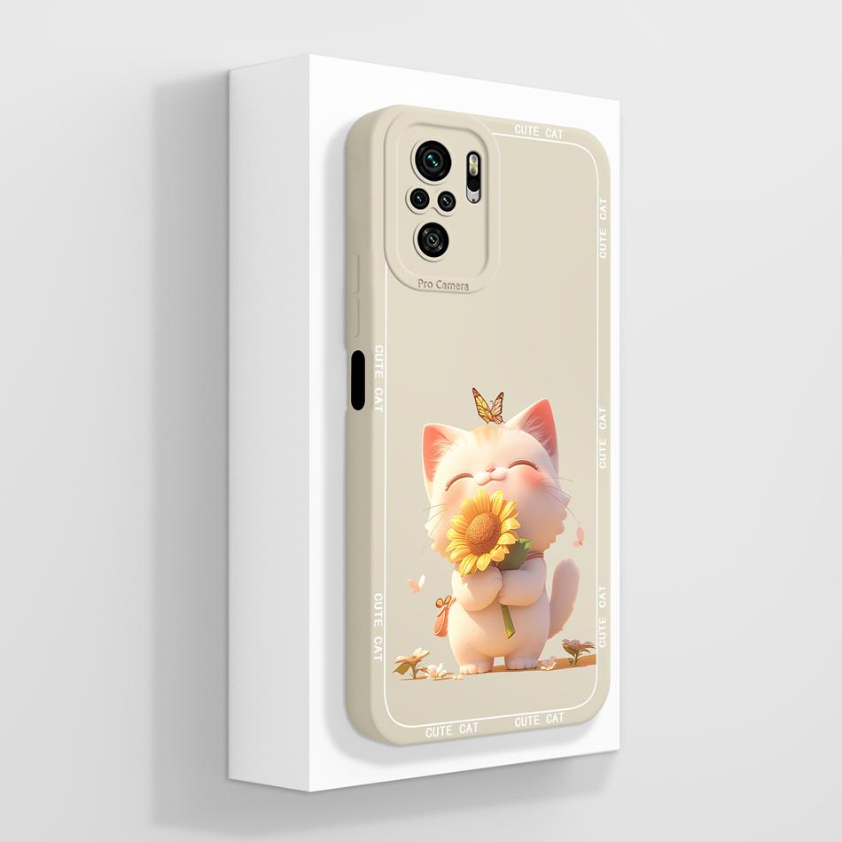 For Redmi Note 10 10T 10S Case Fantasy Color Flowers Phone Shell For Xiaomi Redmi Note10 4G 5G Soft Liquid Silicone Back Covers