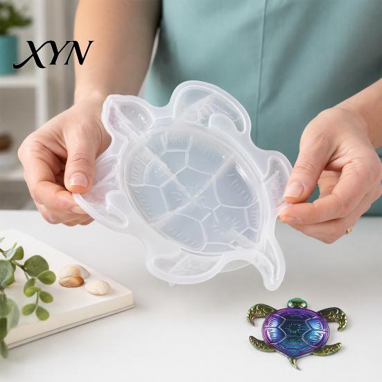 3D Silicone Casting Mold Large Sea Turtle Resin Mold, for Epoxy Casting, Detailed Marine Shell Animal Molds Wall Hanging Decoration, Coastal