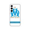 Coque pour Samsung Galaxy S24 plus logo om olympique de marseille blanc Fond