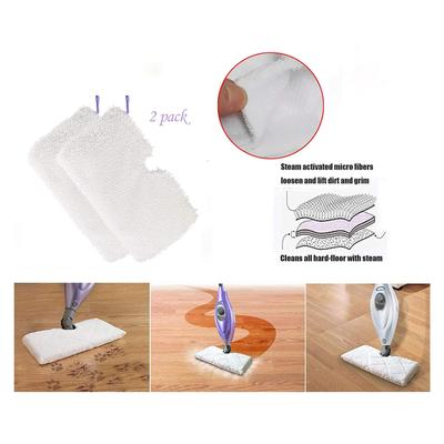 2 Pack Steam Mop Pads Replacement Microfiber Machine Washable Cleaning Pads For  Steam Pocket Mops