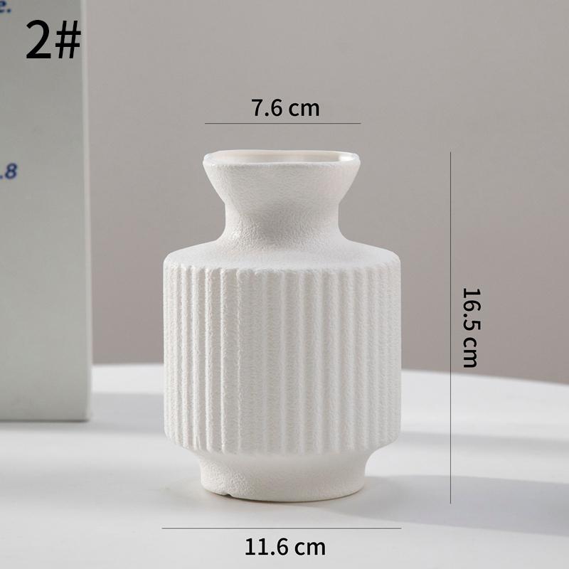 Nordic Flower Vase Pure White Imitation Ceramic Vase Hydroponic Creative Home Decor Artistic Desktop Ornament Mother'S Day Gifts