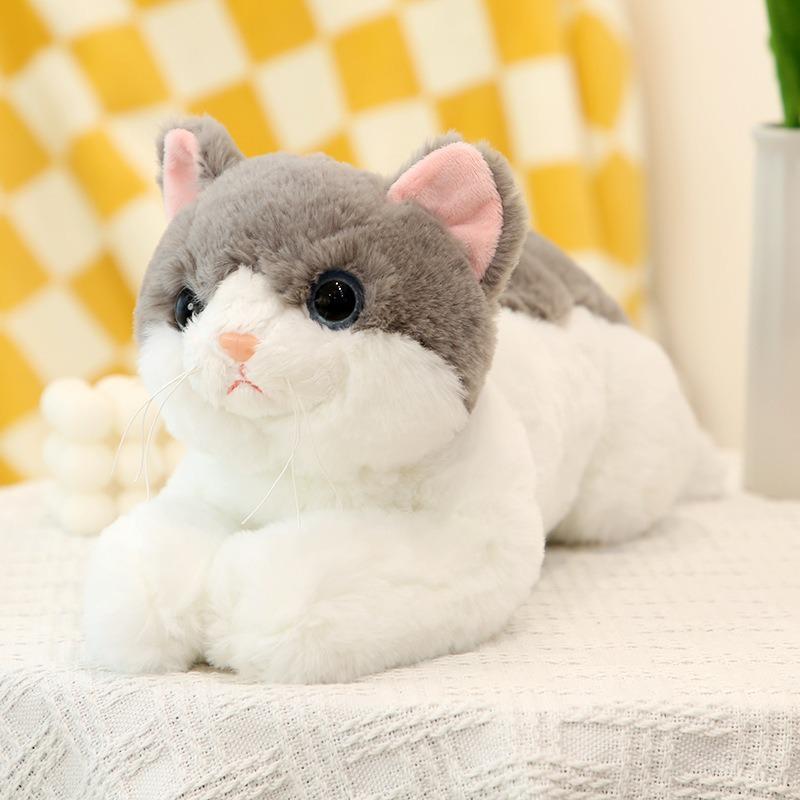 

Adorable Kitten Plush Toy & Pillow - Bedtime Companion, Stuffed Rag Doll Gift 50cm Model