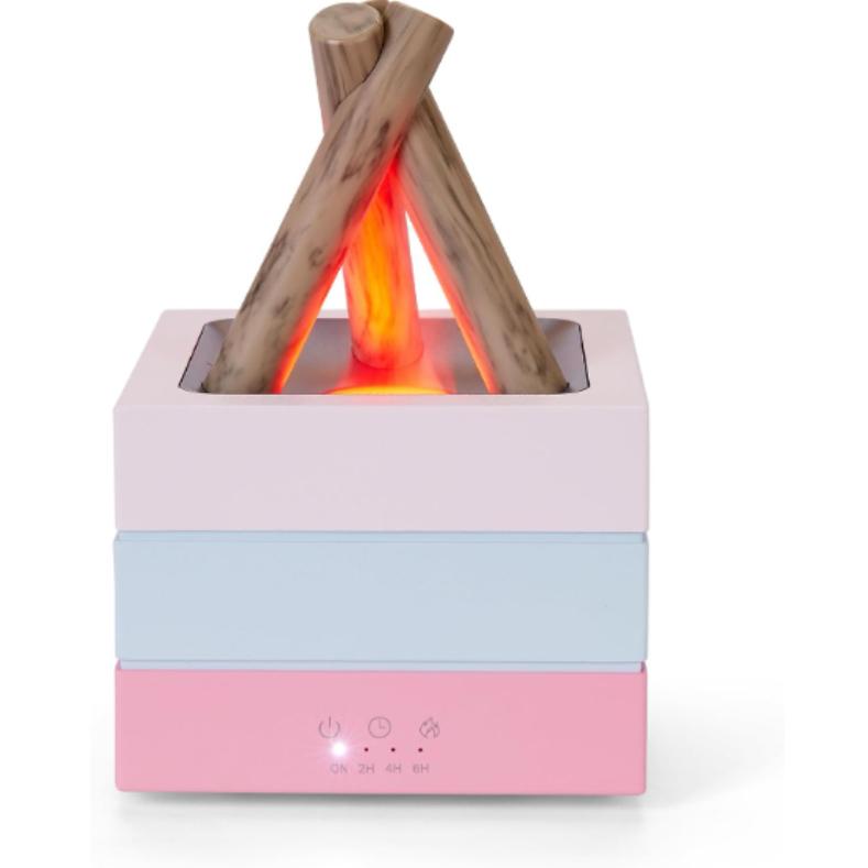 Диффузор эфирных масел 280 мл, Диффузор с пламенем, Диффузор с пламенем костра, Цветное пламя, Увлажнитель с холодным паром из дерева для дома, комнаты, спальни, офиса, Подарок Авто