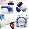 Multipurpose IBC Tank Adapter 80mm Inlet 50mm Outlet Valves Accessory for Household and Garden Water Connectors
