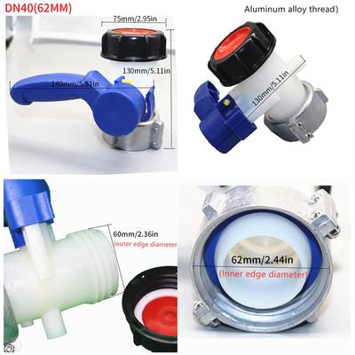 Víceúčelový adaptér pro IBC nádrž 80mm vstup 50mm výstup Ventily Příslušenství pro domácí a zahradní vodní konektory