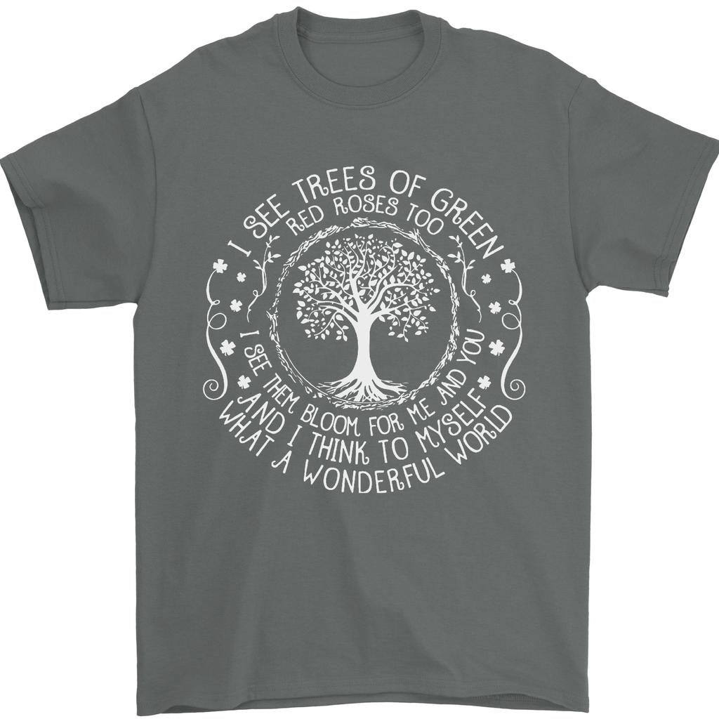 Unisex shirt Cotton Oversize Large Size Trees Of Green Mens T-Shirt