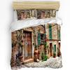 Red Telephone Booth On The English Street 3pcs Bedding Set For Double Bed Home Textile Duvet Cover Quilt Cover Pillowcase
