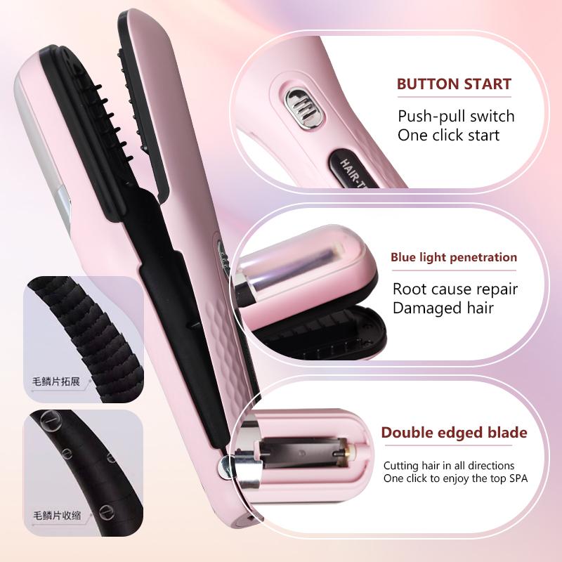 2 In 1 Professional USB Charging Cordless Hair Clipper for Repairing Hair Tails Making Hair Smoother and Smoother Hair Split