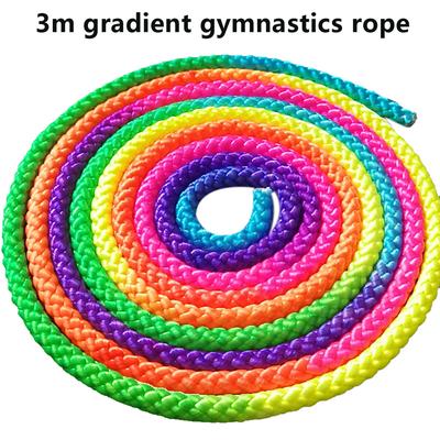 Gymnastics Rope Colorful Rainbow Color Gradient Gymnastics Rope 3 Meters Gymnast