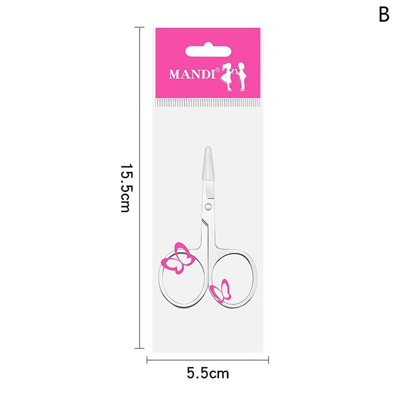 1Pcs Eyebrow Scissor Eyelash Trimmer Facial Hair Remover Stainless Steel Nail Cuticle Manicure Scissor Beauty Makeup Tool