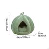 Cuib de pisici închis pentru animale de companie, design cu dovleac, pisici și câini de cort detașabil