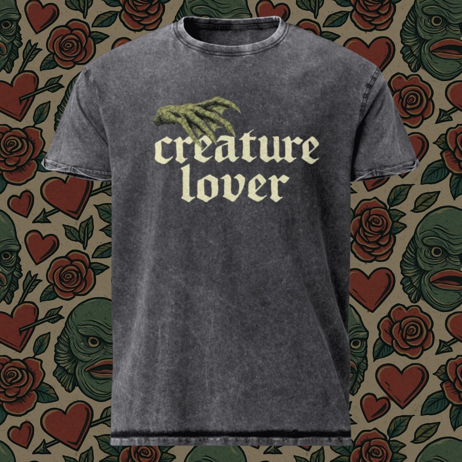 Creature Lover Shirt, Creature From the Black Lagoon Horror Tee, Gothic Monster Valentine Shirt, Classic Horror Movie Lover Gift 4XL
