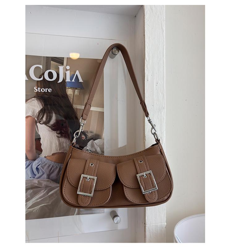 French niche high-value crescent bag women s 2025 new retro commuter underarm shoulder bag foreign leisure bag коричневый 2990₽