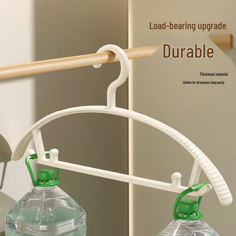 5-Piece Anti-Slip Wide Shoulder Clothes Hangers with Anti-Bump Design for Home Use