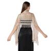 Luxury Sequin Embroidery Shawl with Fringe - Perfect for Brides, Bridesmaids, Weddings, and Evening Gowns