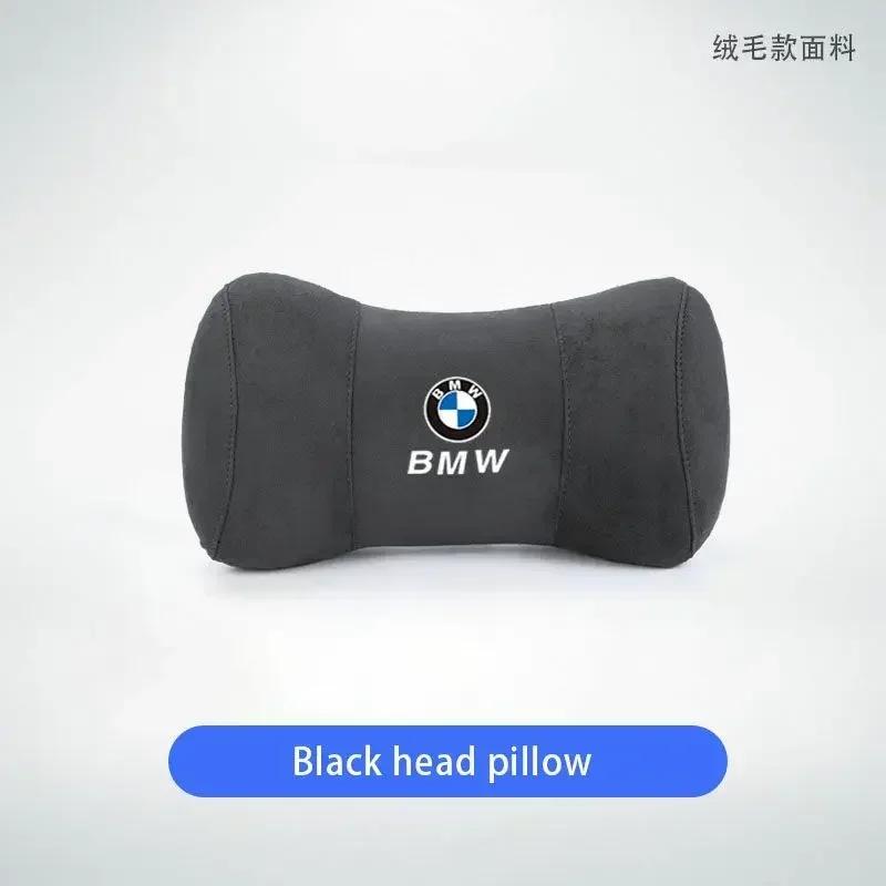 BAGE7 Car Sticker Hot 2025 Hot For BMW Car Seat Suede Memory Cotton Neck Pillow Headrest For BMW E46 E90 E60 F30 F10 E39 i3 i4 X1 X2 X