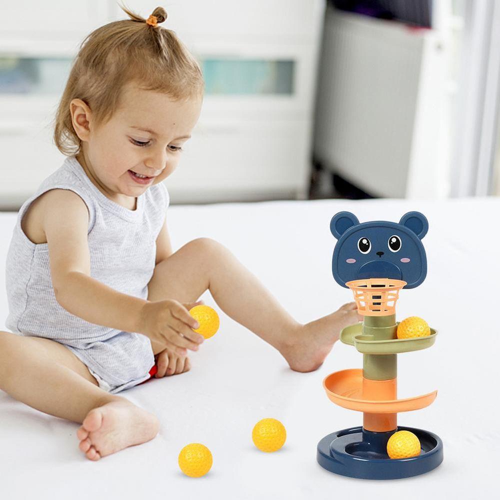 Game Kids Gift Rotating Track Set Spin Track Toy Set Educational Toys Ball Drop Roll Swirling Tower