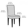 Long Grid Jacquard Chair Cover Universal Household Seat Cover Anti-Slip Elastic Dining Chair Covers For Dining Room Living Room