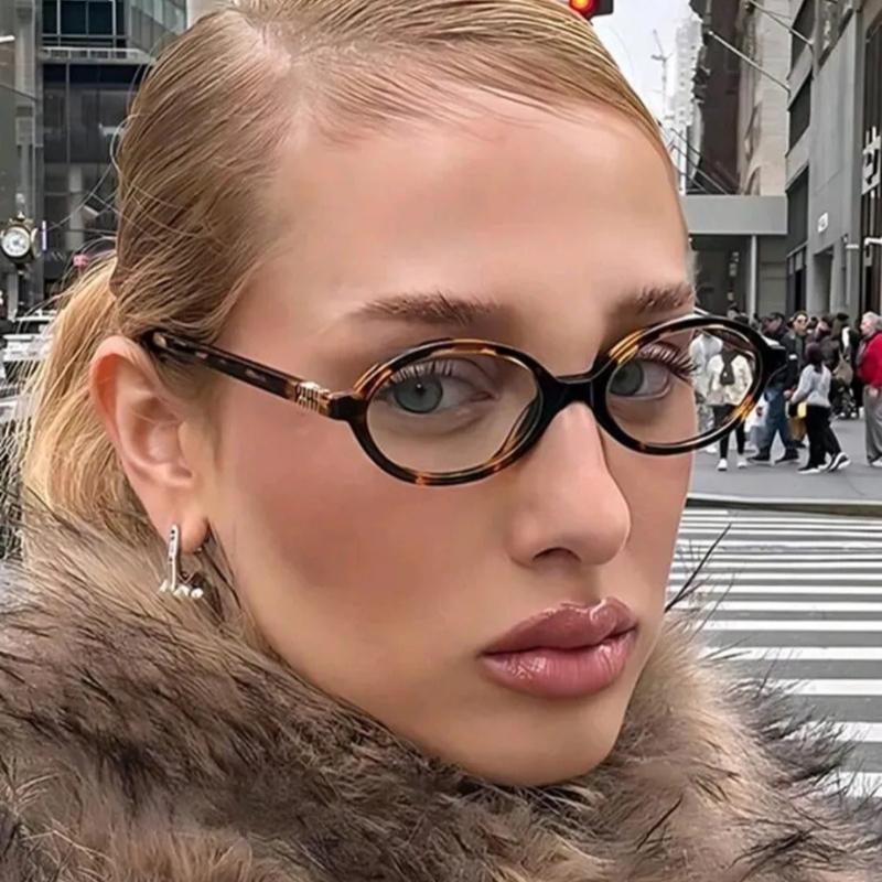 Koreanische Klassische Ovale Brille Kleiner Rahmen Retro Brille Für Frauen