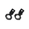 FANJI Motorcycle LED Headlight Bracket Mount Clamp 22mm 25mm Fork Tube Motorcycle Fog Lamp Bracket for BMW Honda Suzuki (Black)
