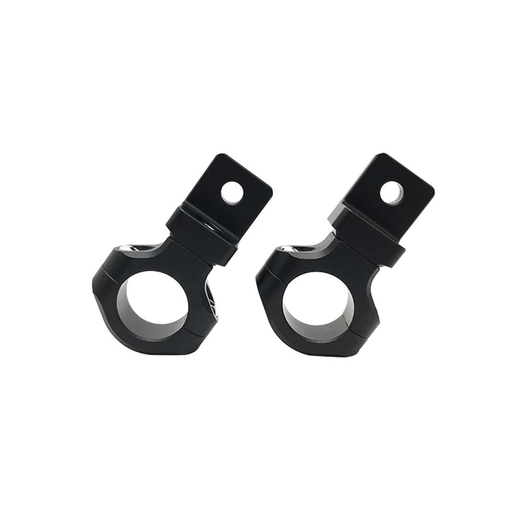 FANJI Motorcycle LED Headlight Bracket Mount Clamp 22mm 25mm Fork Tube Motorcycle Fog Lamp Bracket for BMW Honda Suzuki (Black)
