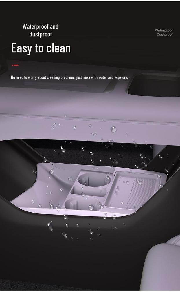 Deep Blue L06 Center Console Storage Box for 26 Models - Glasses Organizer & Car Accessories.