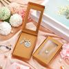20pcs Jewelry Gift Boxes Treat Boxes with Window Foldable Party Favor Boxes Gift Wrap Box Jewelry Boxes for Necklace Earring Pendant Packaging Box